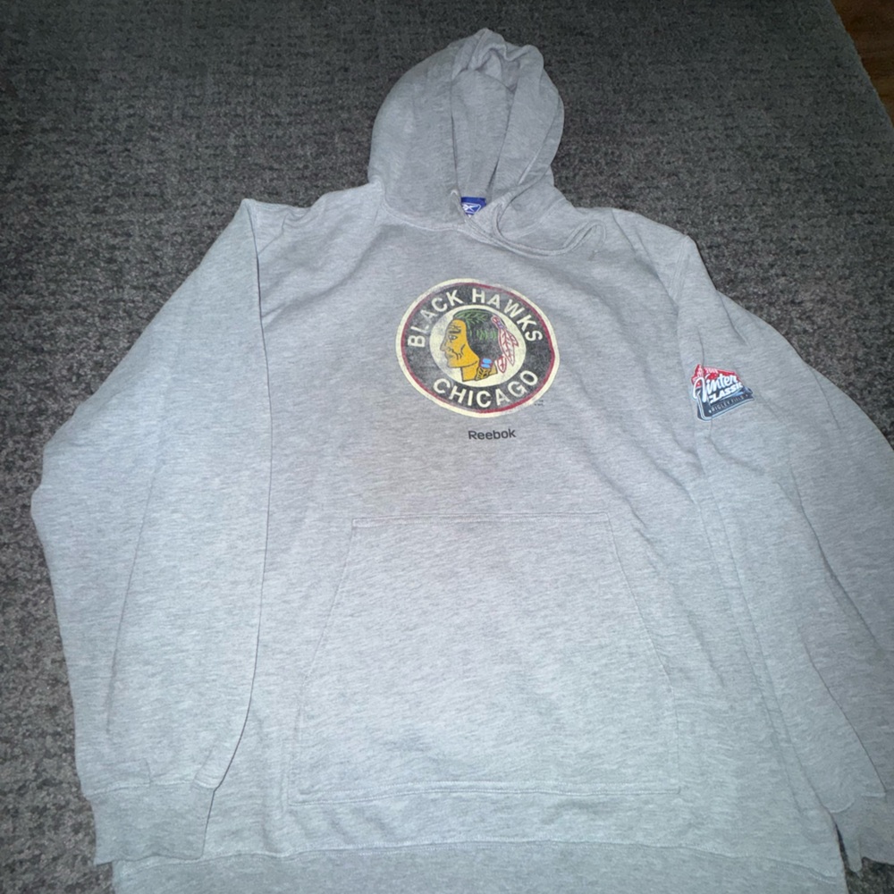 Chicago Blackhawks Men’s L Reebok Hoodie